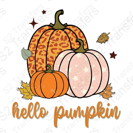 Hello Pumpkin Distressed