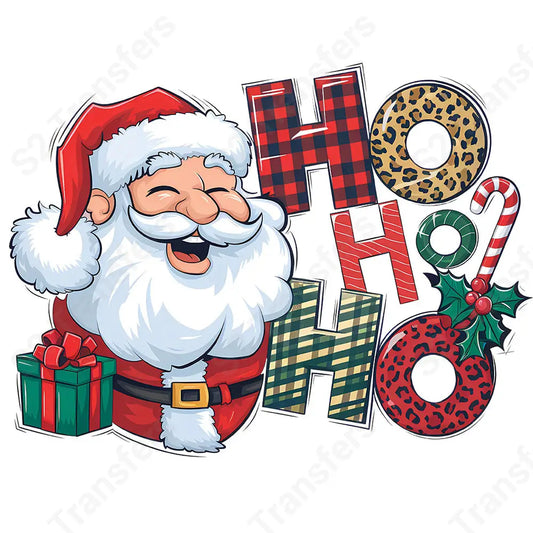 Ho Ho Ho Santa - DTF Transfer DTF Transfer