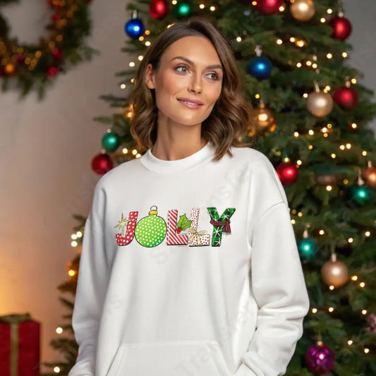 Jolly - Christmas Winter Doodle Hand Drawn - DTF Transfer DTF Transfer