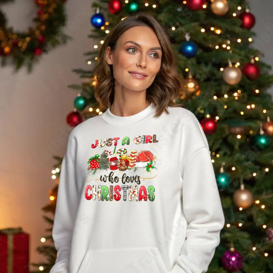 Just A Girl Who Loves Christmas - DTF Transfer DTF Transfer