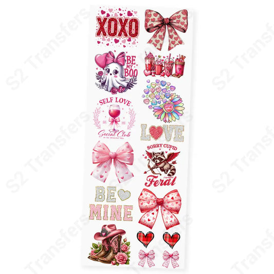 Love & Laughter Premade DTF Transfer Gangsheet- 22’’ x 60’’ Premade DTF Gang Sheet