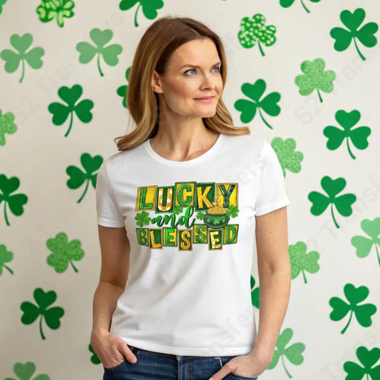 Lucky And Blessed - DTF Transfer DTF Transfer