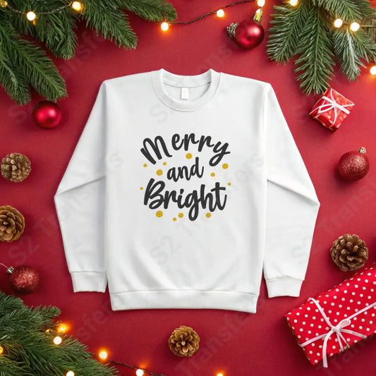 Merry And Bright - DTF Transfer DTF Transfer
