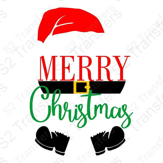 MERRY CHRISTMAS SANTA green