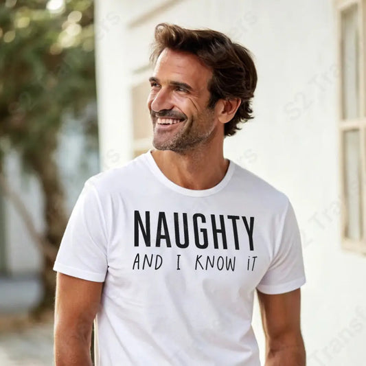 Naughty And I Know It Black - DTF Transfer DTF Transfer