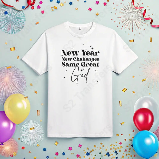 New Year Same Great God Black - DTF Transfer DTF Transfer