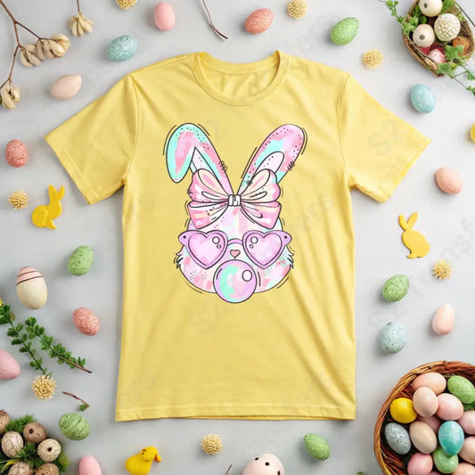 Pastel Bubblegum Bunny - DTF Transfer DTF Transfer