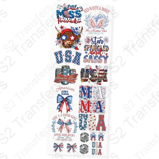 4th of july Premade Gang sheet - template