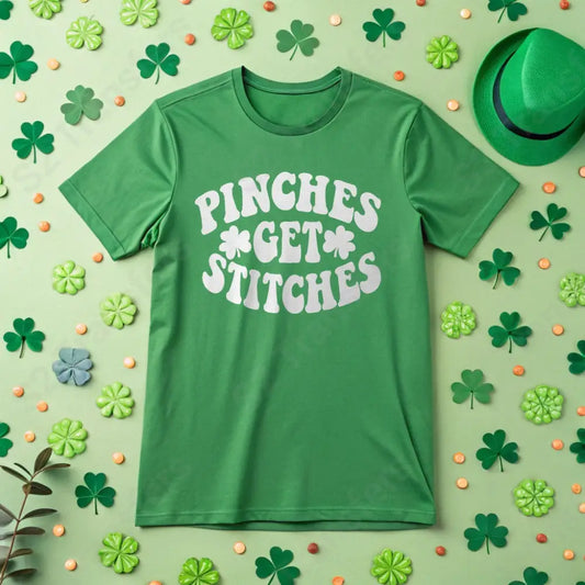 Pinches Get Stitches Solid White - DTF Transfer DTF Transfer