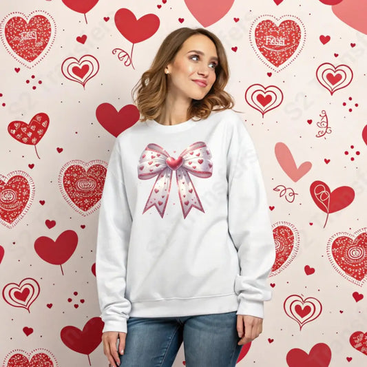 Red Hearts Bow - DTF Transfer DTF Transfer