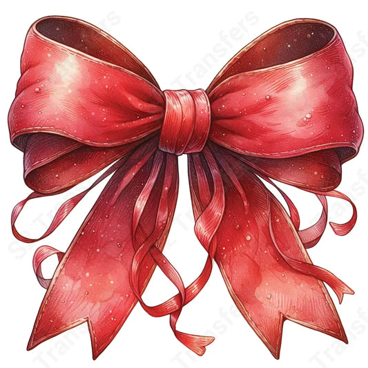 Red String Coquette Bow - DTF Transfer DTF Transfer