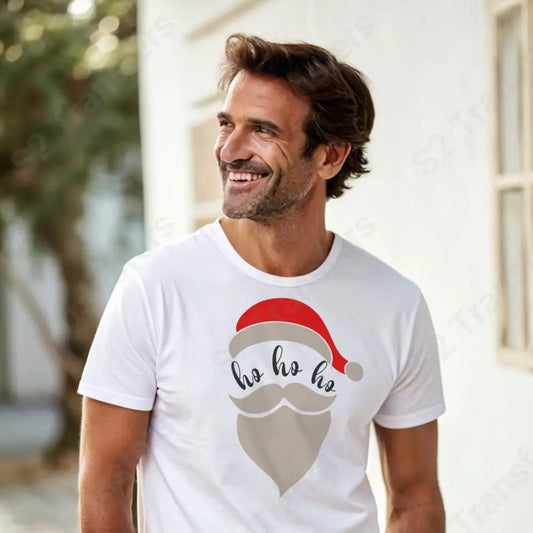 Santa Face Ho Ho Ho DTF Transfer