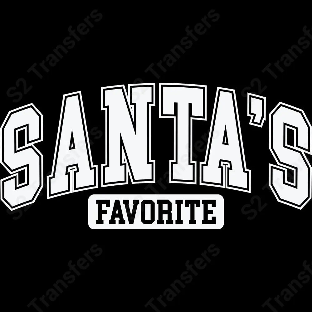 Santa’s Favorite White - DTF Transfer DTF Transfer