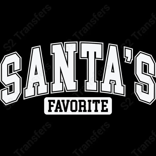 Santa’s Favorite White - DTF Transfer DTF Transfer
