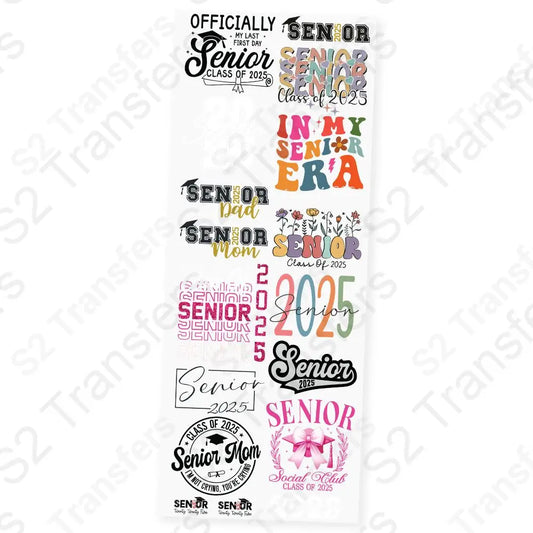 Senior Year Celebrations Premade DTF Transfer Gangsheet