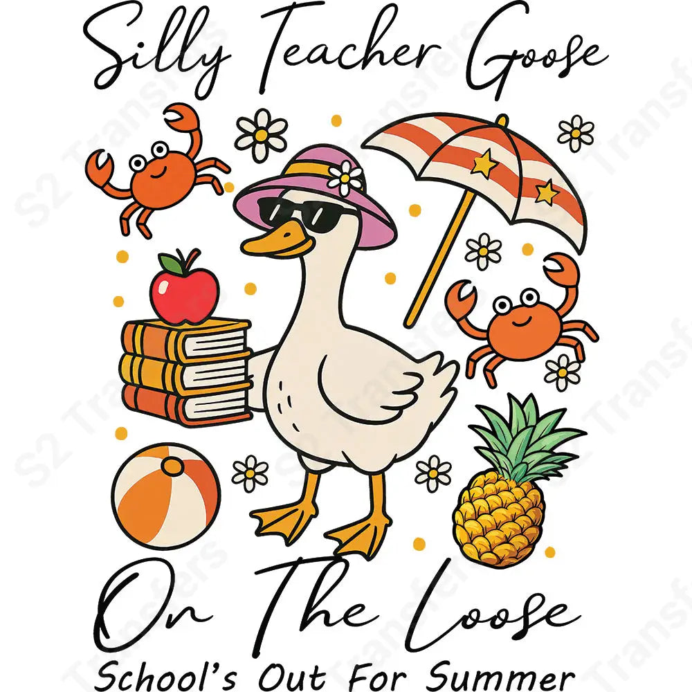 Silly Teacher Goose - DTF Transfer DTF Transfer