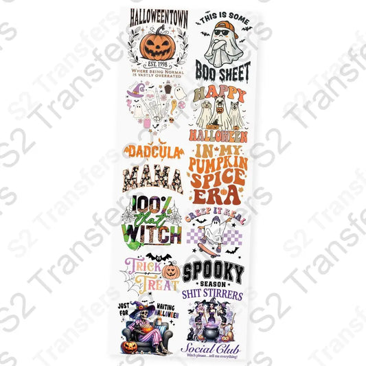 Spooky Vibes Premade DTF Transfer Gangsheet