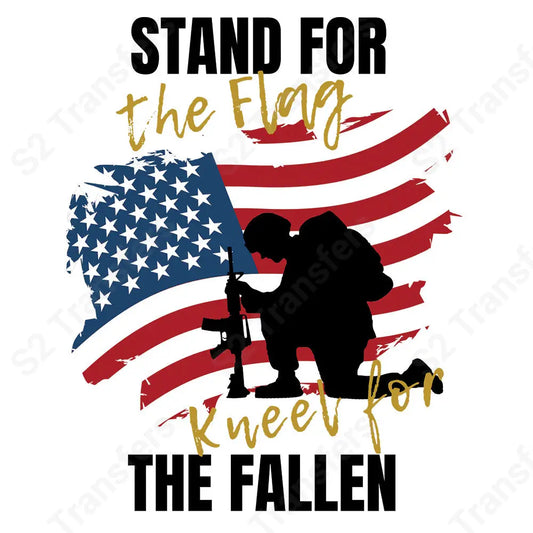 Stand For The Flag Black - DTF Transfer DTF Transfer