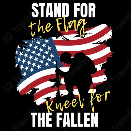 Stand For The Flag White - DTF Transfer DTF Transfer