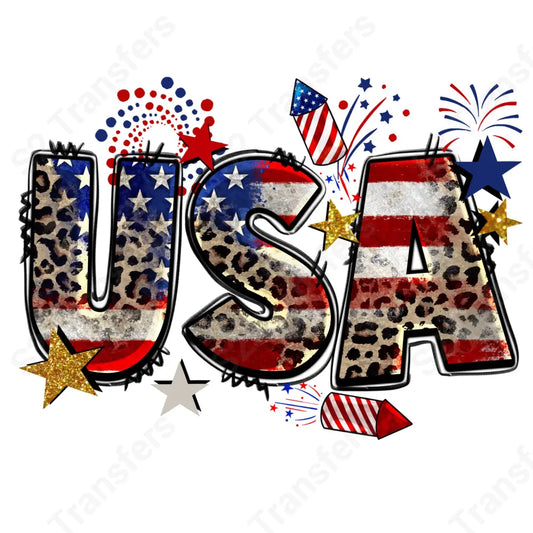 USA Leopard & Flag