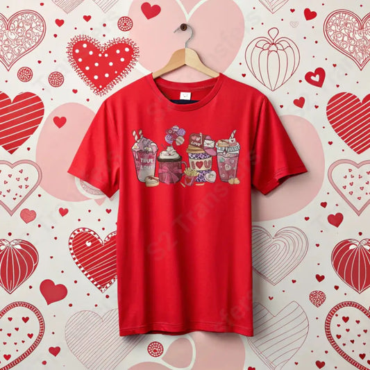 Valentine Coffee Drinks 1 - DTF Transfer DTF Transfer