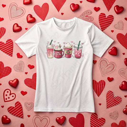 Valentine Coffee Drinks 2 - DTF Transfer DTF Transfer