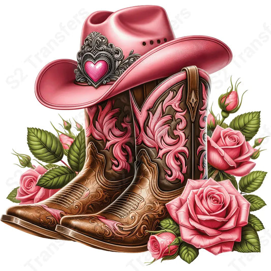 Valentine’s Day Boots - DTF Transfer DTF Transfer