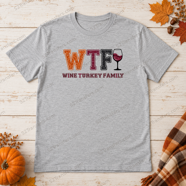 WTF Wine Turkey Family flatlay preview