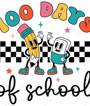 100 Days Of School Buddies - DTF Transfer DTF Transfer