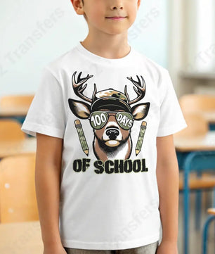 100 Days Of School Deer - DTF Transfer DTF Transfer