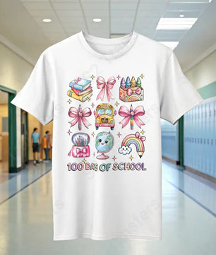 100 Days Of School Symbols - DTF Transfer DTF Transfer
