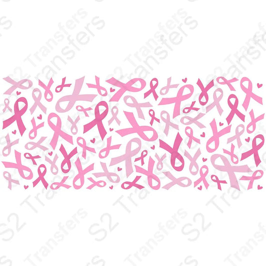 16 Oz Breast Cancer Ribbons Cup Wrap
