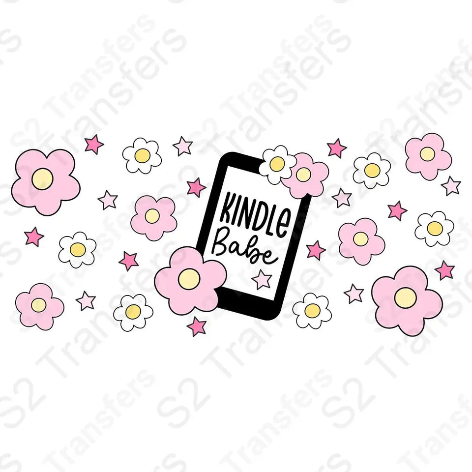 16 Oz Kindle Babe Cup Wrap - UV DTF Transfer