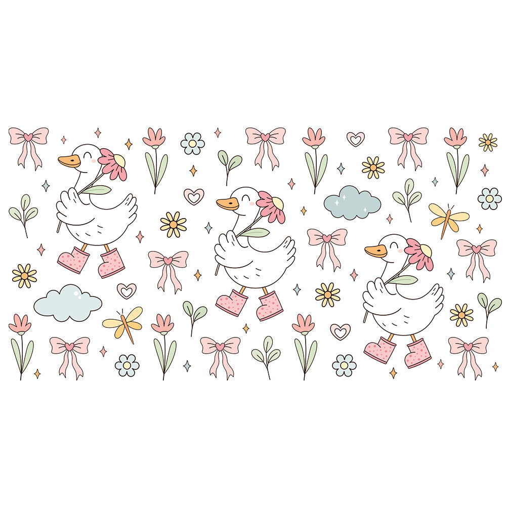 16 Oz Silly Goose Cup Wrap - UV DTF Transfer