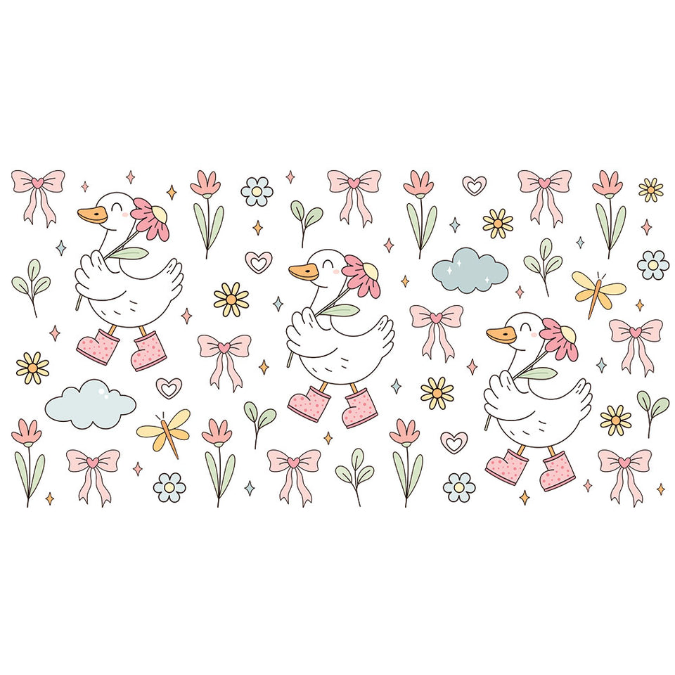 16 Oz Silly Goose Cup Wrap - UV DTF Transfer