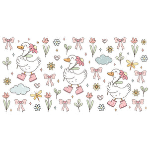 16 Oz Silly Goose Cup Wrap - UV DTF Transfer