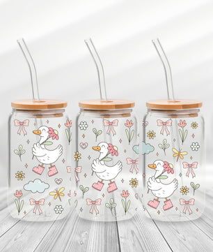 16 Oz Silly Goose Cup Wrap - UV DTF Transfer