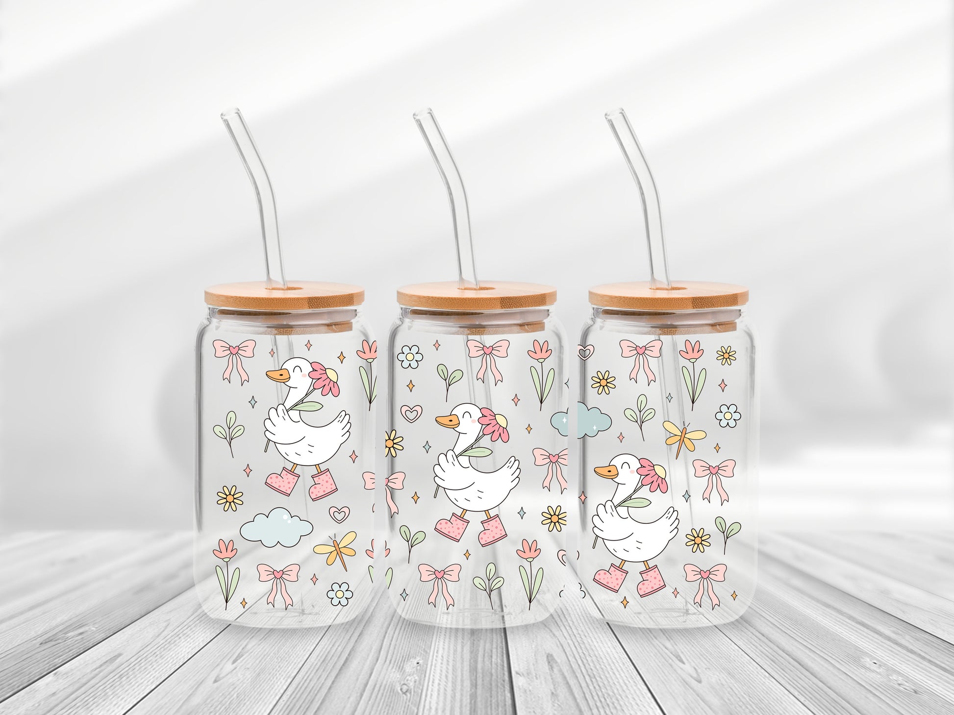 16 Oz Silly Goose Cup Wrap - UV DTF Transfer