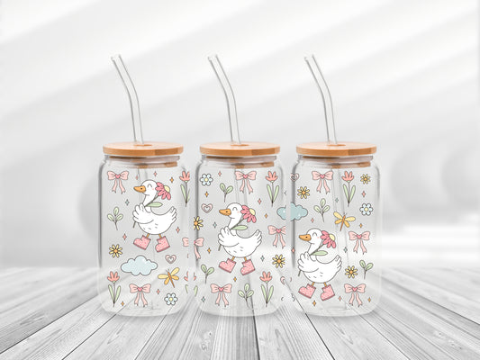 16 Oz Silly Goose Cup Wrap - UV DTF Transfer
