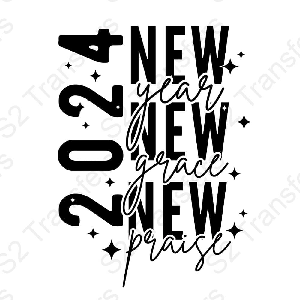 2024 New Year Grace Praise Black