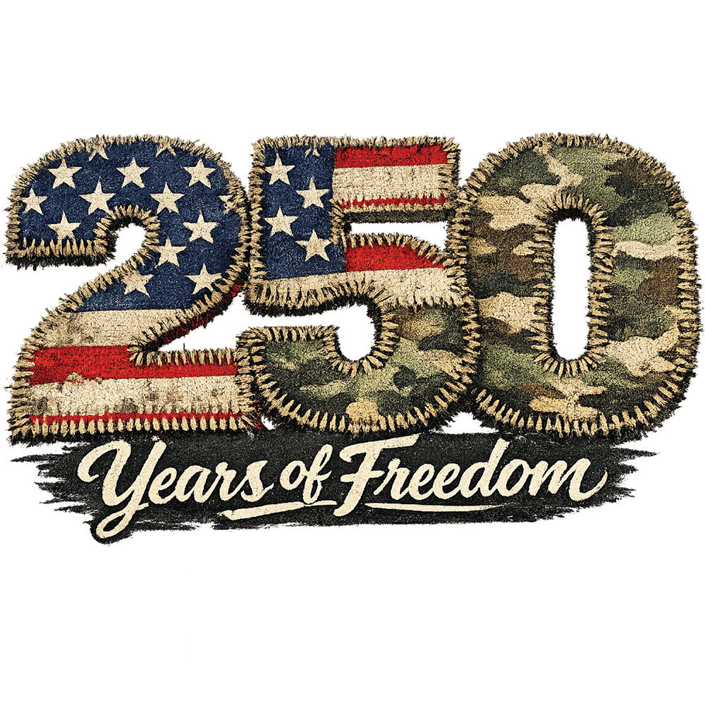 250 Years USA Patchwork – DTF Transfer