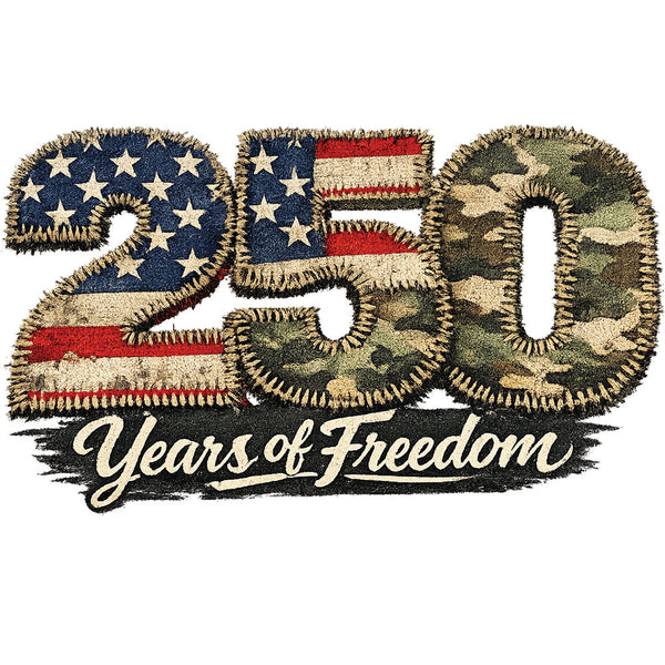 250 Years USA Patchwork – DTF Transfer