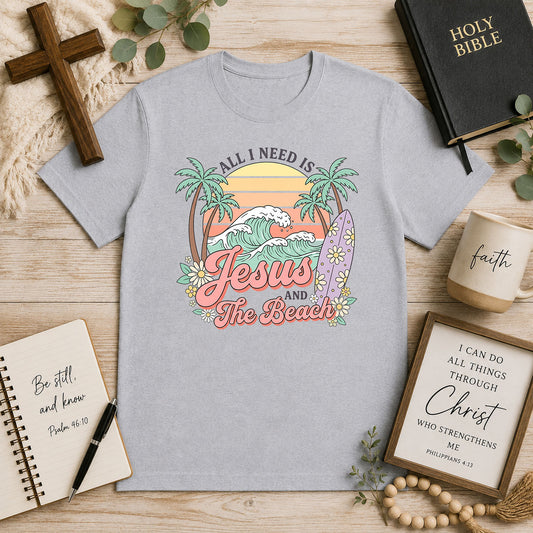 All I need Is Jesus And The Beach – DTF Transfer