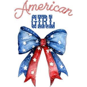 American Girl Patriotic Bow