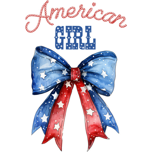 American Girl Patriotic Bow