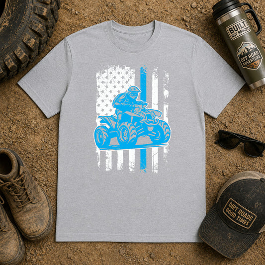 American Flag Four Wheeler – DTF Transfer