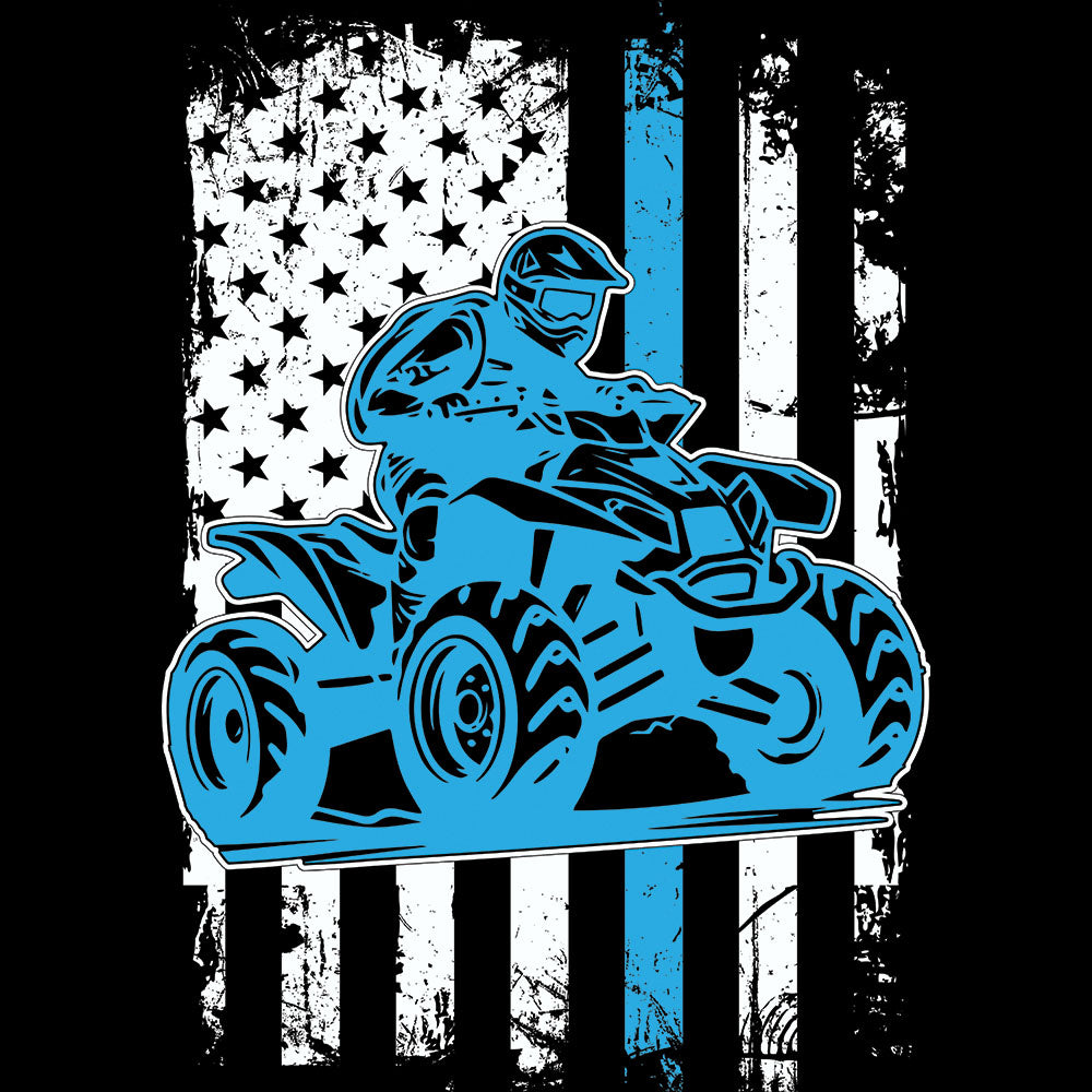 American Flag Four Wheeler – DTF Transfer