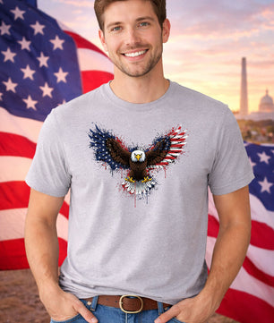 American Vibrant Eagle – DTF Transfer