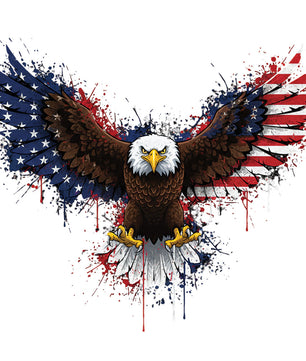 American Vibrant Eagle – DTF Transfer
