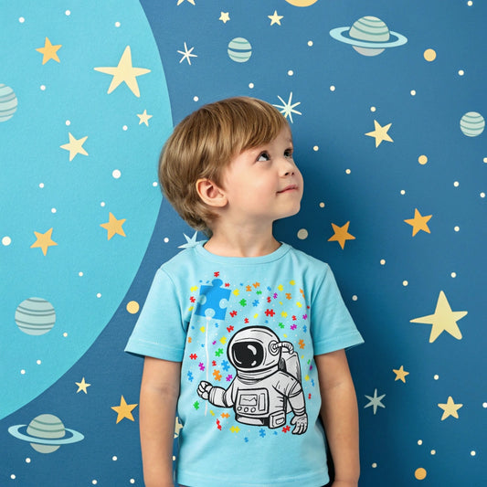 Astronaut Balloon Autism - DTF Transfer